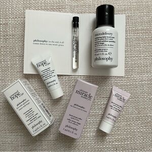 Philosophy Skincare Bundle Amazing Grace Hope In A Jar Facial Wash Serum